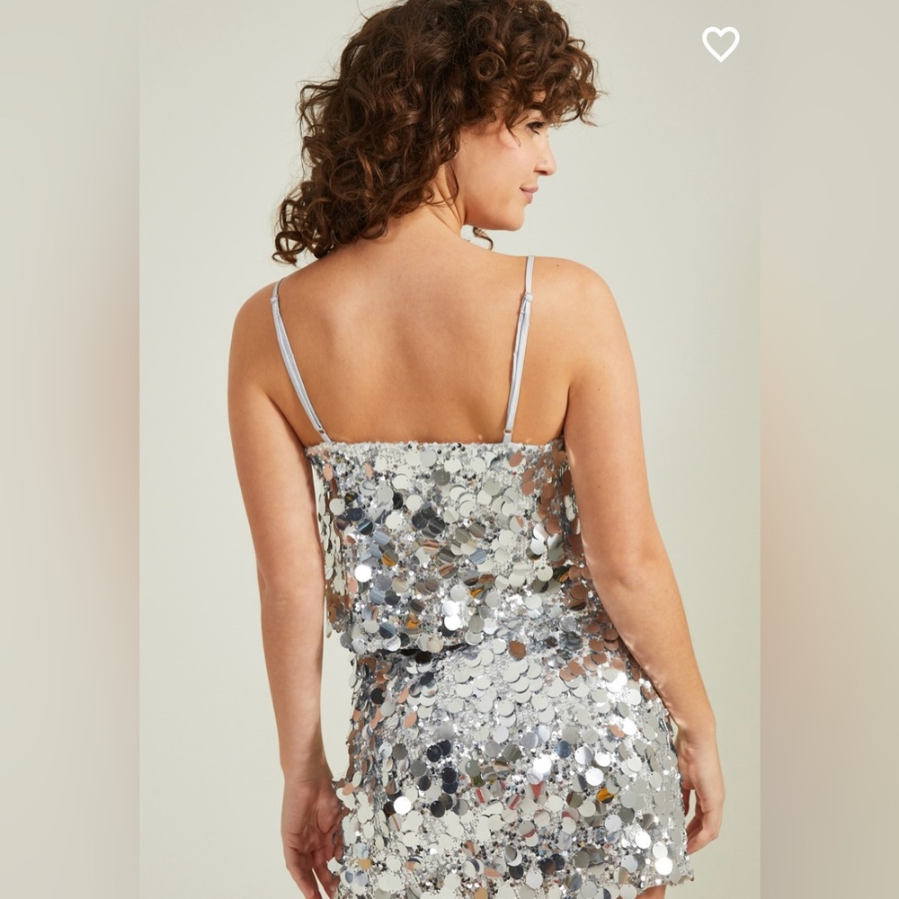 NWT Altar’d State All That Glitters Sequin Top and Skirt Set Medium - Picture 5 of 11
